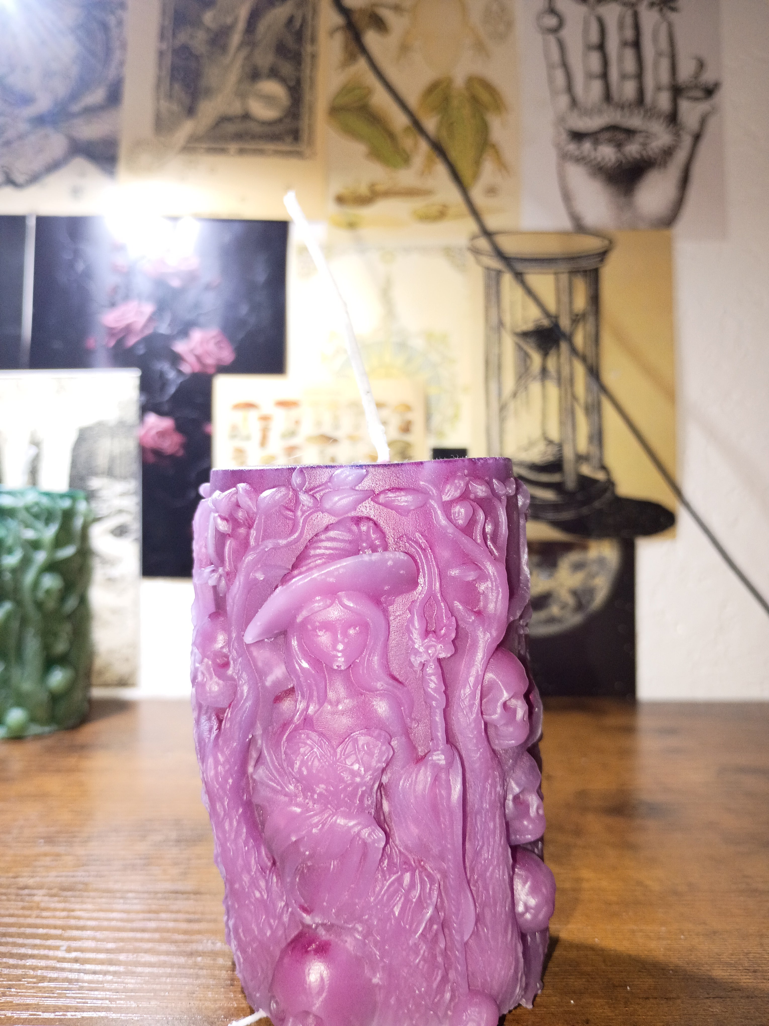 Nature whitch candles