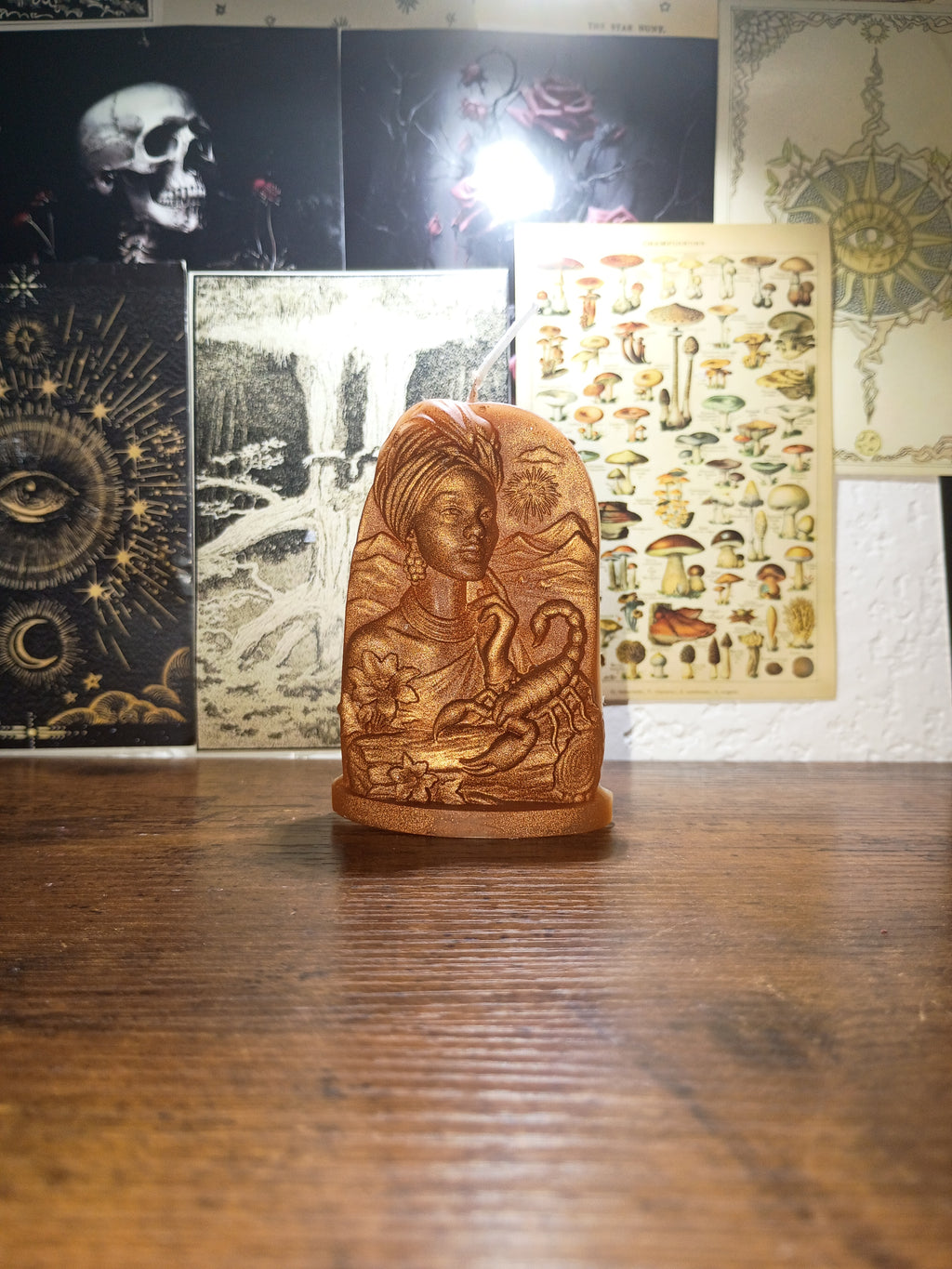 African goddess candle