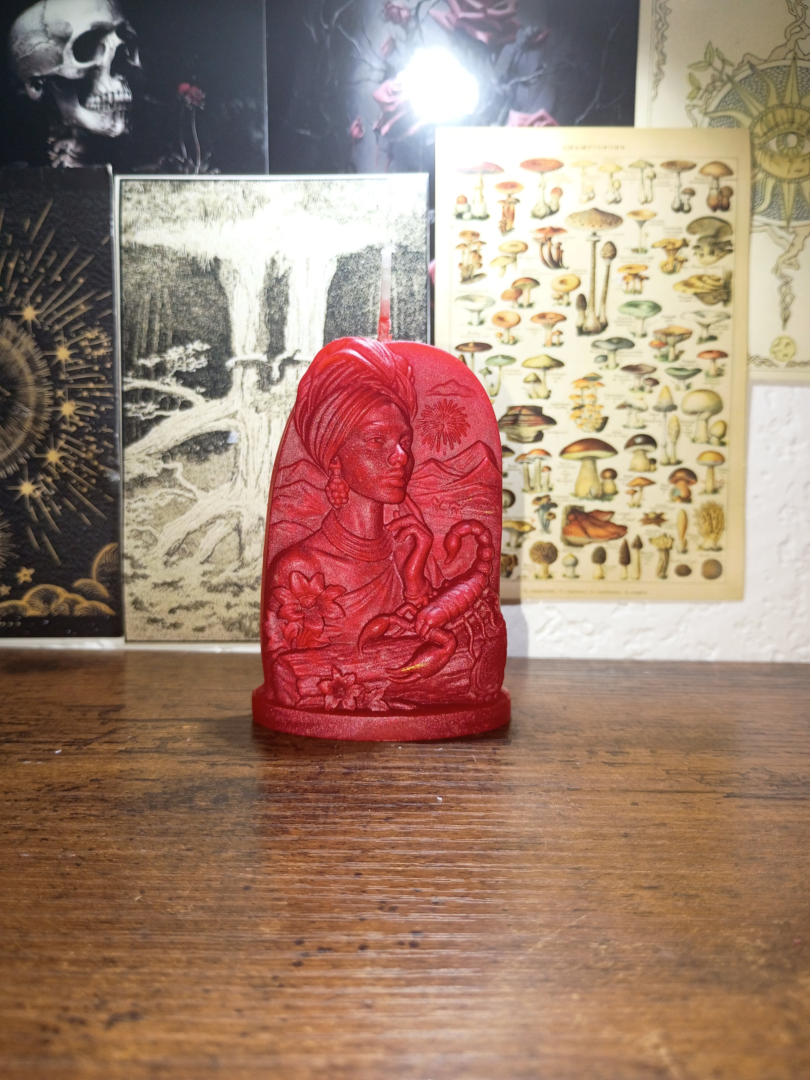 African goddess candle