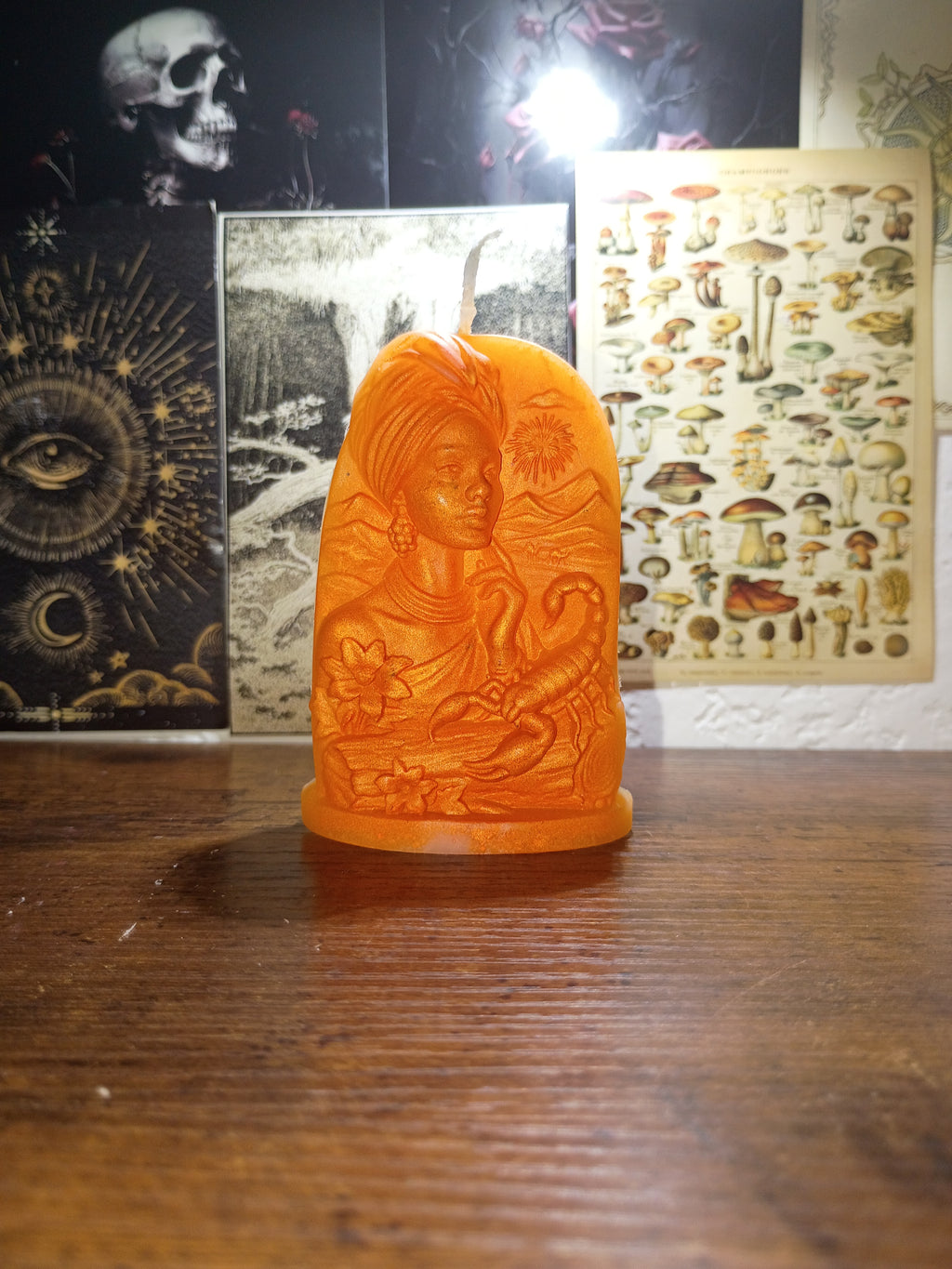 African goddess candle