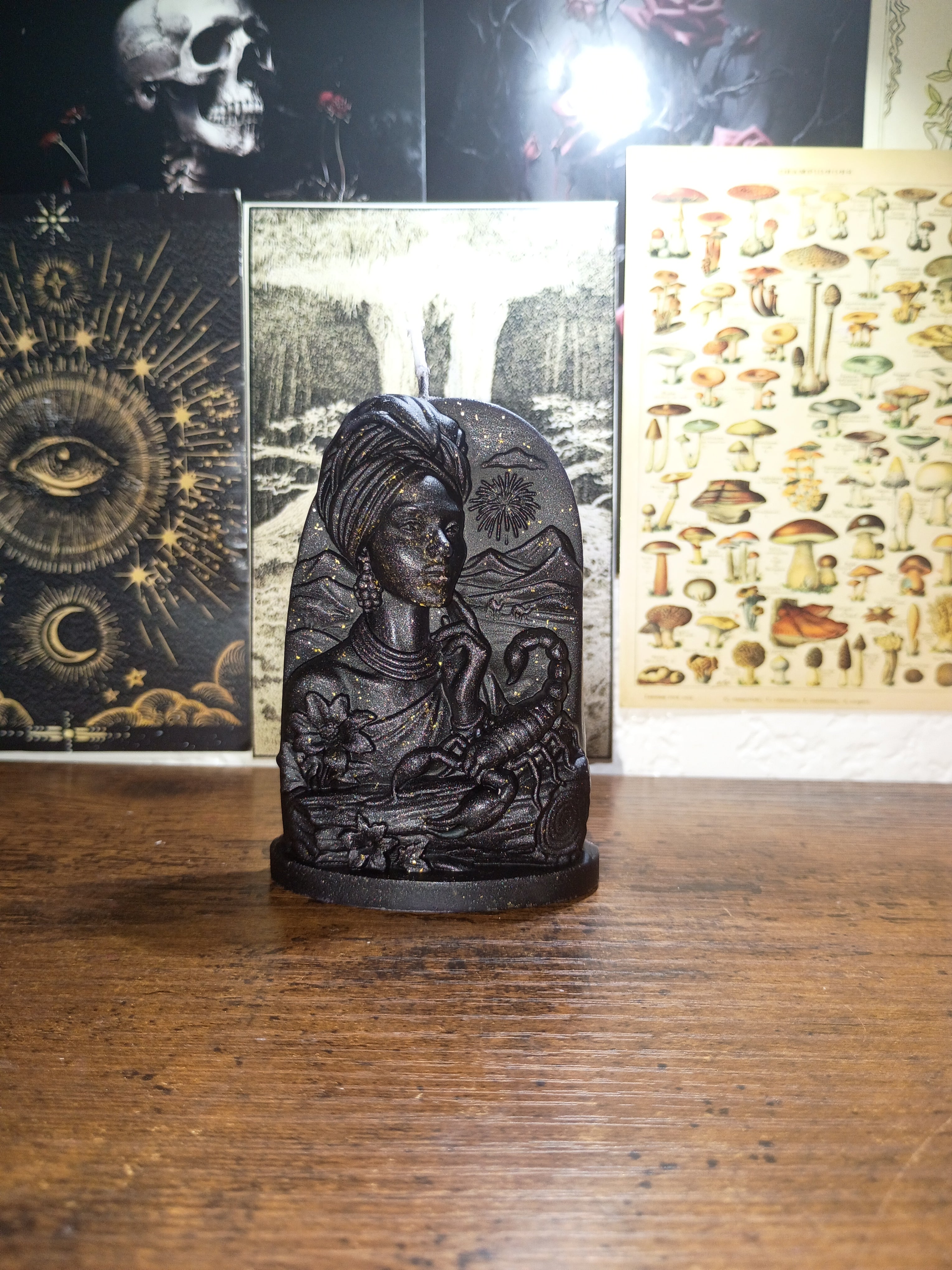 African goddess candle