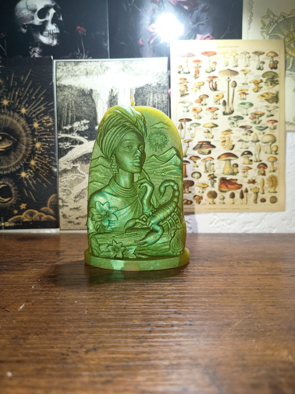 African goddess candle