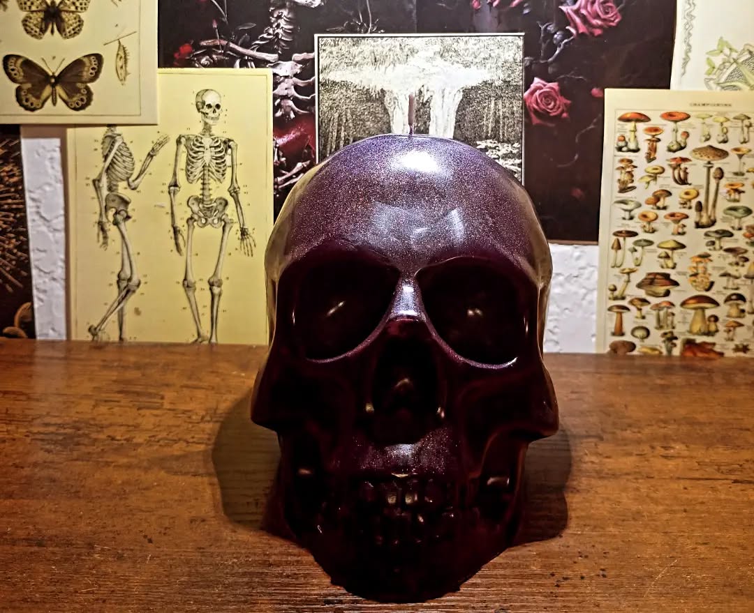 Big skull candles